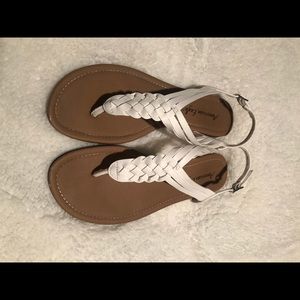 Braided thong sandals! Size 9.5
